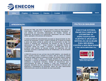 Tablet Screenshot of enecon.com.br